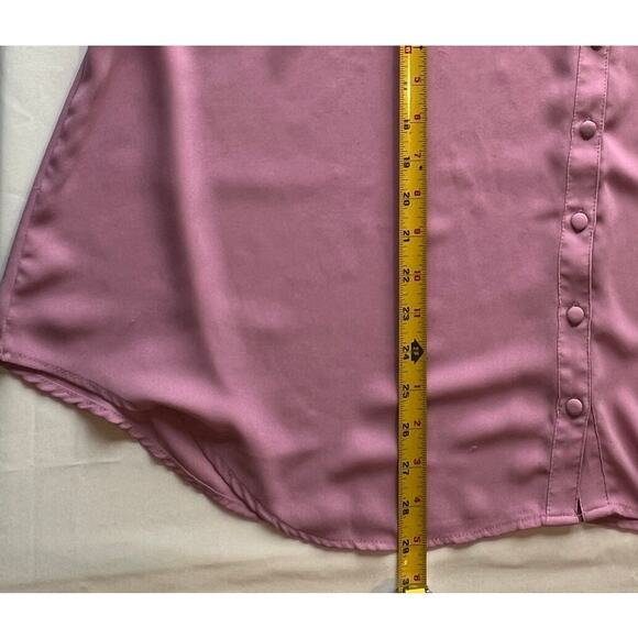 Torrid Flowy 3/4 Sleeve Pink/Lilac Blouse | Women's 2x | Torrid 2 - Picture 13 of 13